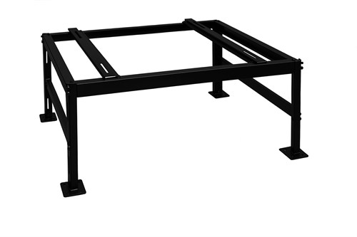 QsanTec ground bracket 1000x700x345-460mm - 250kg - Black